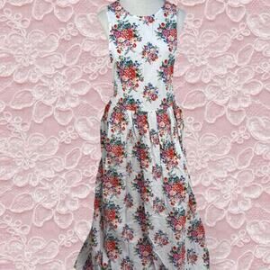 Vintage 80s Abercrombie and Fitch Floral Maxi Dress Size Medium
